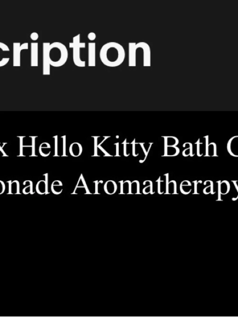 Hello Kitty scented bath